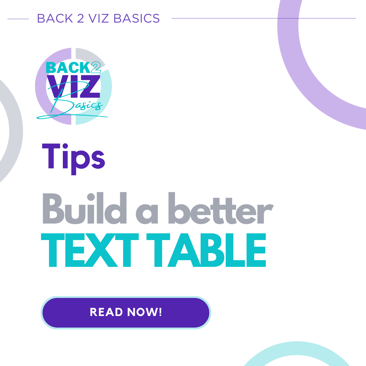 Build a better TEXT TABLE