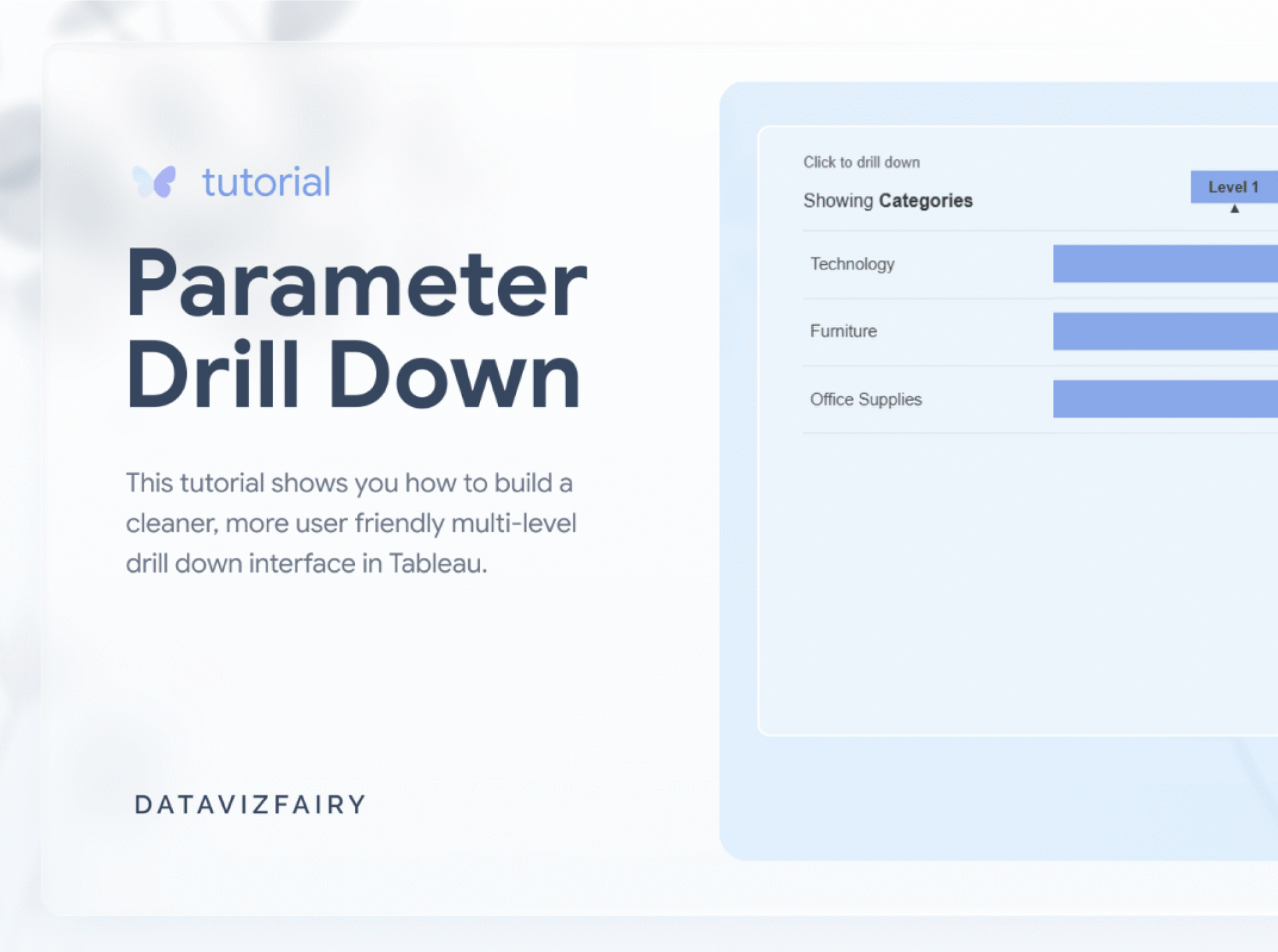 How to build a Parameter Drill-down in Tableau